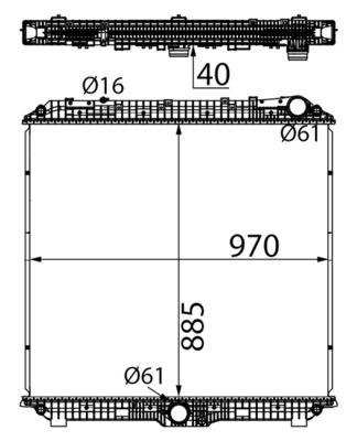 MAHLE CR2795000S Радіатор, система охолодження двигуна