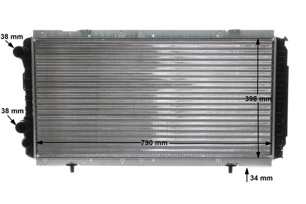 MAHLE CR33000S Радіатор охолодження Citroen Jumper/Fiat Ducato/Peugeot Boxer 94- (+AC)
