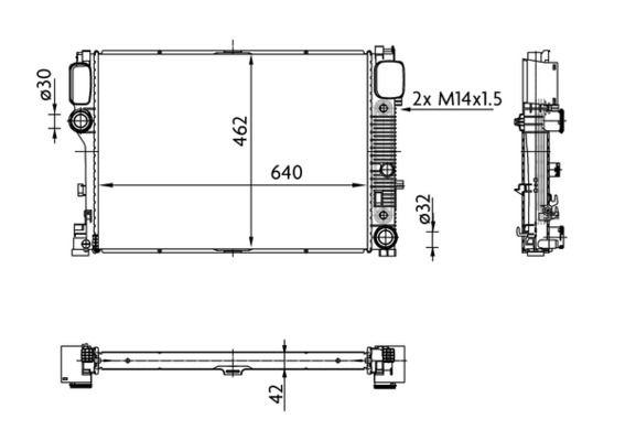 MAHLE CR38000S Радіатор, система охолодження двигуна