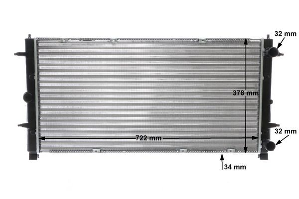 MAHLE CR398000S Радіатор, система охолодження двигуна