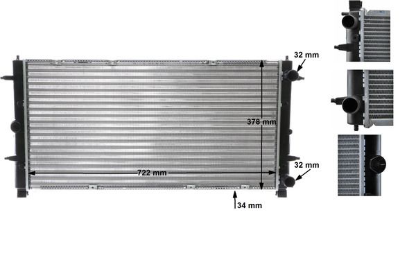 MAHLE CR398000S Радіатор, система охолодження двигуна