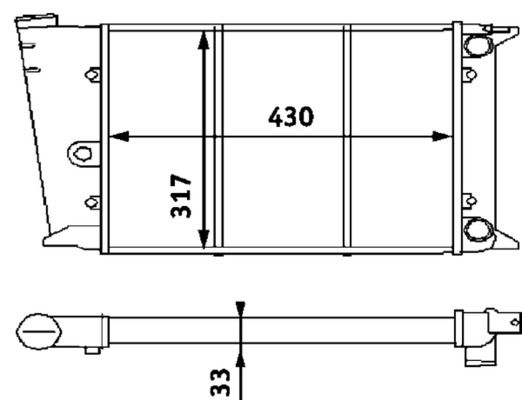MAHLE CR420000P Радіатор, система охолодження двигуна
