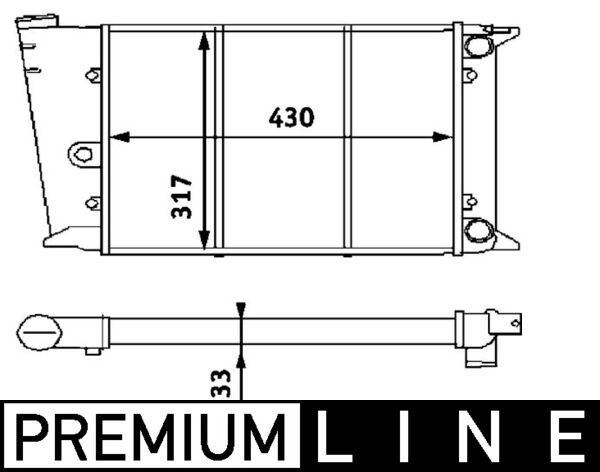 MAHLE CR420000P Радіатор, система охолодження двигуна