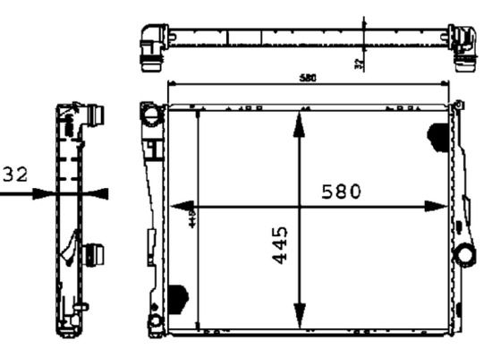 MAHLE CR458000P Радіатор, система охолодження двигуна