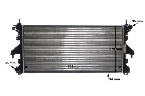 MAHLE CR886000S Радіатор охолодження Citroen Jumper/Fiat Ducato/Peugeot Boxer 2.2HDI-3.0HDI 06- (МКП