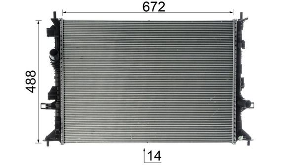 MAHLE CR952000P Радіатор, система охолодження двигуна