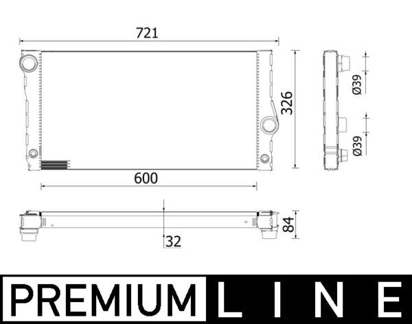 MAHLE CR956000P Радіатор, система охолодження двигуна