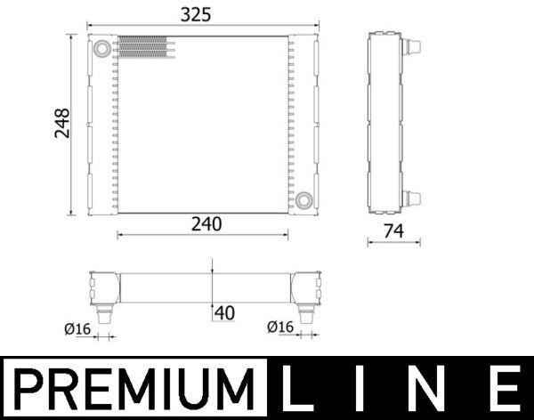 MAHLE CR958000P Радіатор, система охолодження двигуна