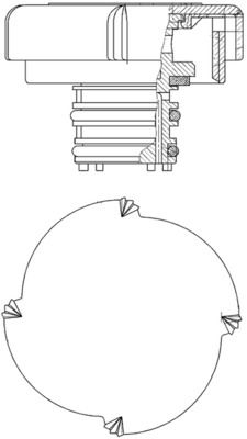 MAHLE CRB22000P Кришка радіатора BMW 3 (E46)/ 5 (E39)/ 7 (E38) 94-05