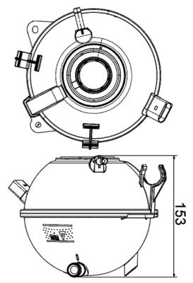 MAHLE CRT19000S Розширювальний бачок, охолоджувальна рідина