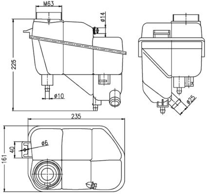MAHLE CRT202000S Розширювальний бачок, охолоджувальна рідина