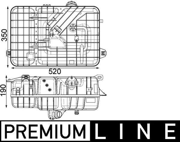 MAHLE CRT234000P Розширювальний бачок, охолоджувальна рідина