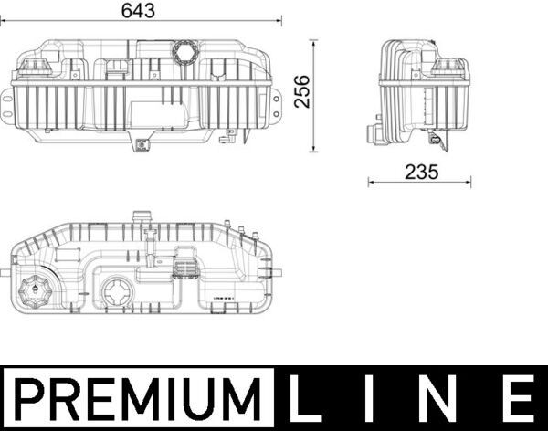 MAHLE CRT241000P Розширювальний бачок, охолоджувальна рідина