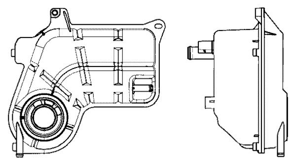 MAHLE CRT26000S Бачок розширювальний Audi A6 2.5TDI 00-05