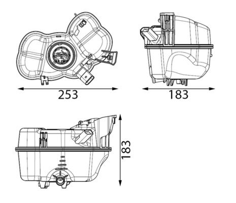 MAHLE CRT349000S Розширювальний бачок, охолоджувальна рідина