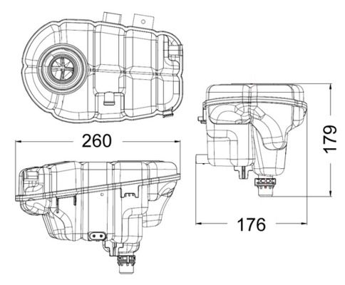 MAHLE CRT60000S Розширювальний бачок, охолоджувальна рідина