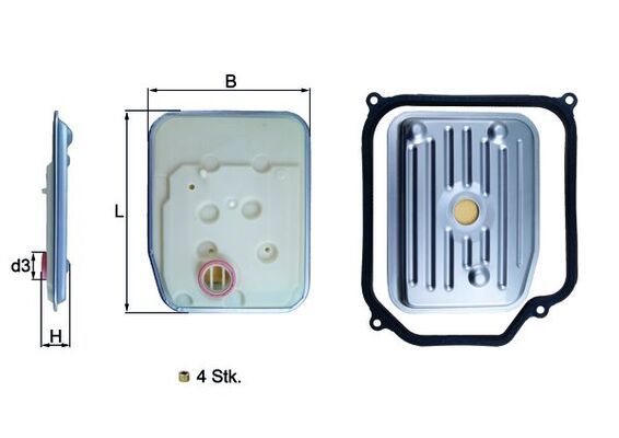 HX147KIT1 Фільтр гідравліки (MAHLE)