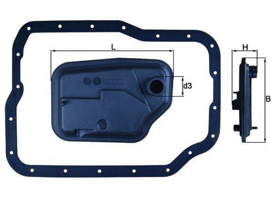 HX149D Фільтр гідравліки (MAHLE)