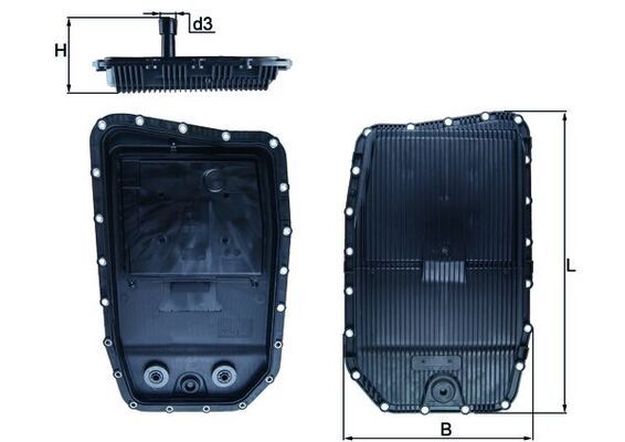 HX152 Фільтр гідравліки (MAHLE)