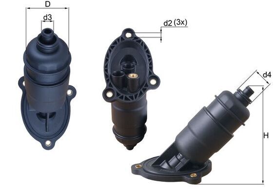 HX155 Фільтр масла (MAHLE)