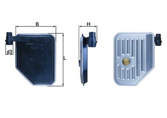 HX156 Фільтр гідравліки (MAHLE)