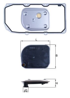 HX158D1 Фільтр гідравліки (MAHLE)