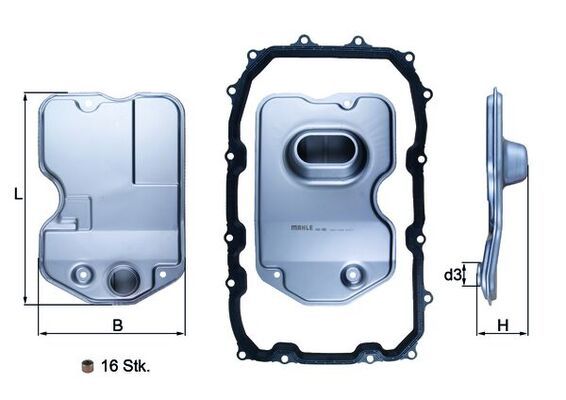HX160KIT Фільтр гідравліки (MAHLE)