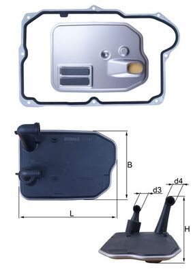 HX161D Фільтр гідравліки (MAHLE)
