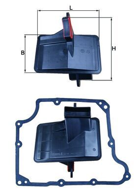 HX166D Фільтр гідравліки (MAHLE)
