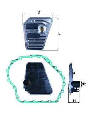 HX167D Фільтр гідравліки (MAHLE)