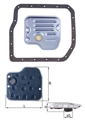 HX237D Фільтр гідравліки (MAHLE)