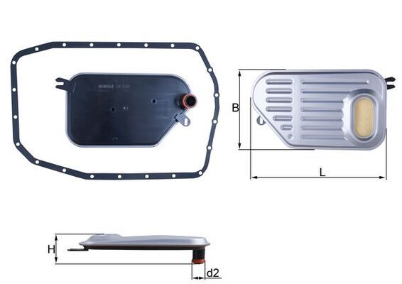 HX239D Фільтр гідравліки (MAHLE)