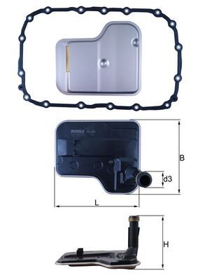 HX240D Фільтр гідравліки (MAHLE)