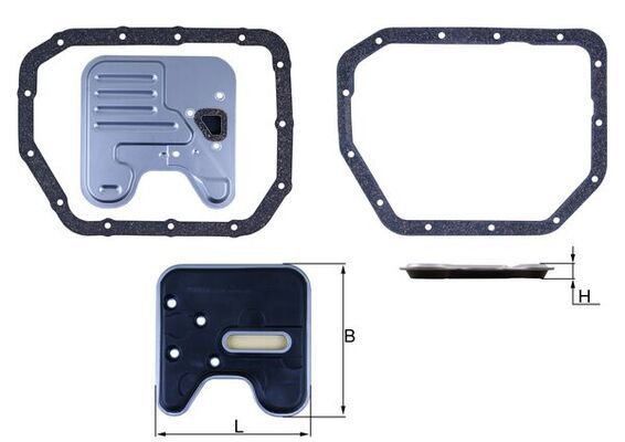HX246D Фільтр гідравліки (MAHLE)