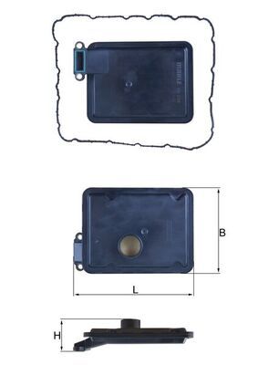 HX254D Фільтр гідравліки (MAHLE)