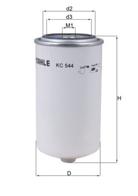 KC544 Фільтр палива (MAHLE)