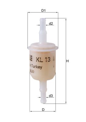 KL13 Фільтр палива (MAHLE)