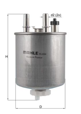 KL834 Фільтр палива (MAHLE)