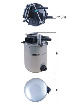 KL909 Фільтр палива (MAHLE)