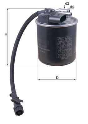 KL912 Фільтр палива (MAHLE)