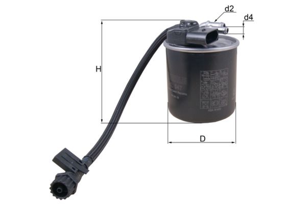KL947 Фільтр палива (MAHLE)