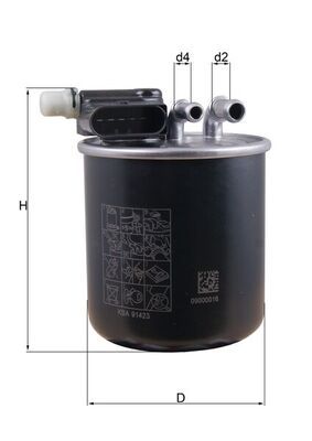 KL948 Фільтр палива (MAHLE)