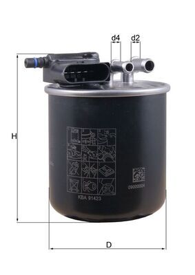 KL949 Фільтр палива (MAHLE)