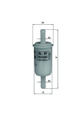 KL97 Фільтр палива (MAHLE)