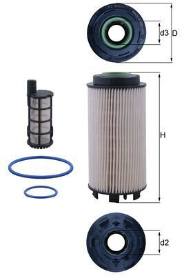 KX403/1KIT Фільтр палива (MAHLE)