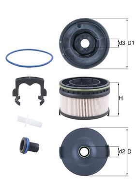 KX568KIT Фільтр палива (MAHLE)