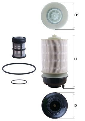 KX581KIT Фільтр палива (MAHLE)