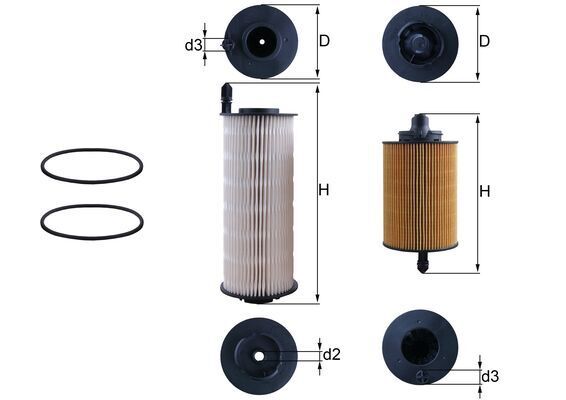 KX646KIT Фільтр палива (MAHLE)