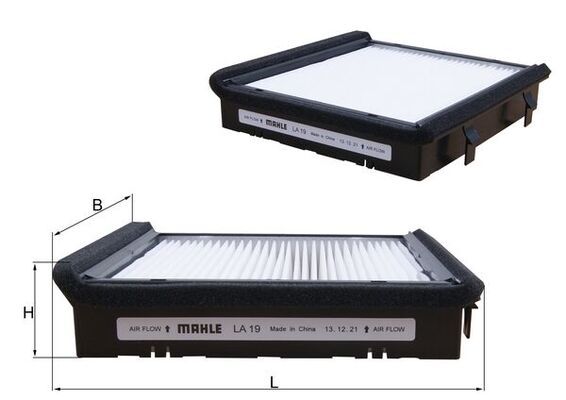 LA19 Фільтр салону (MAHLE)