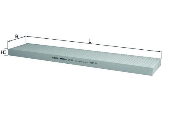 LA226 Фільтр салону (MAHLE)